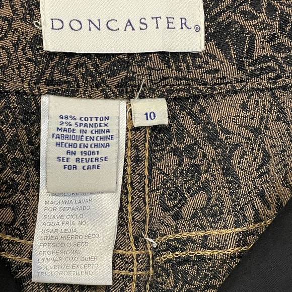 Doncaster Ladies Printed Pants Sz 10 - Picture 3 of 9